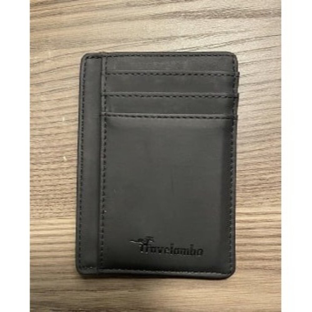 New Slim Wallet Front Pocket Minimalist Leather RFID Blocking Medium Size